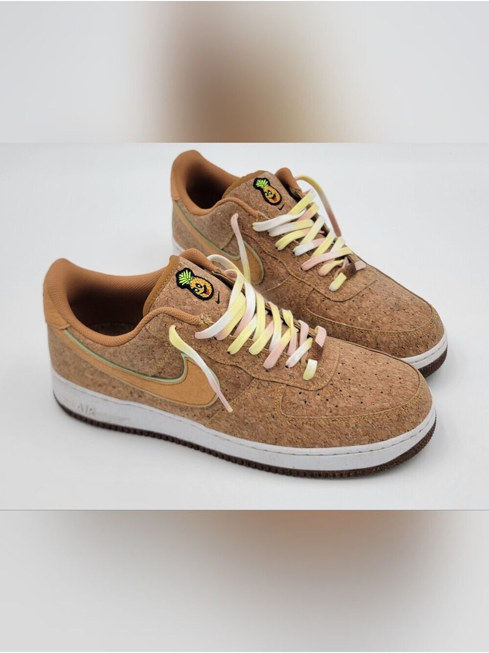 Nike Air Force 1 Low Happy Pineapple Cork Sneakers Shoes Men’s US Size 15 Brown